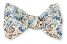 Blue Chester Paisley Bow Tie - B5601