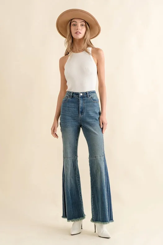 Stripe Side Panel Denim Jeans